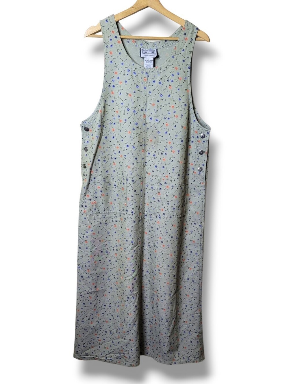 Directives Vintage 90s Jumper Dress • Floral Maxi Size Large